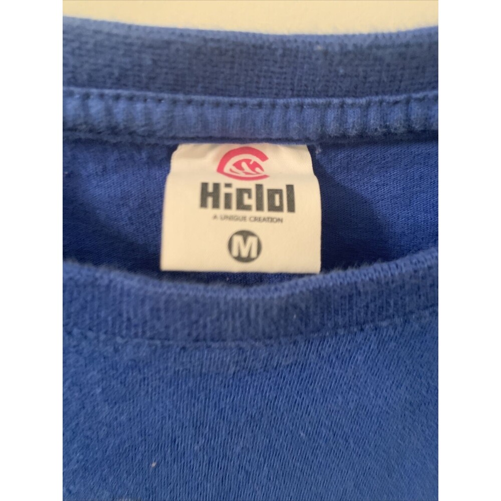 Hiclol Boys Graphic Print Short Sleeve T-Shirt Crew Neck Size M Blue - Picture 2 of 7